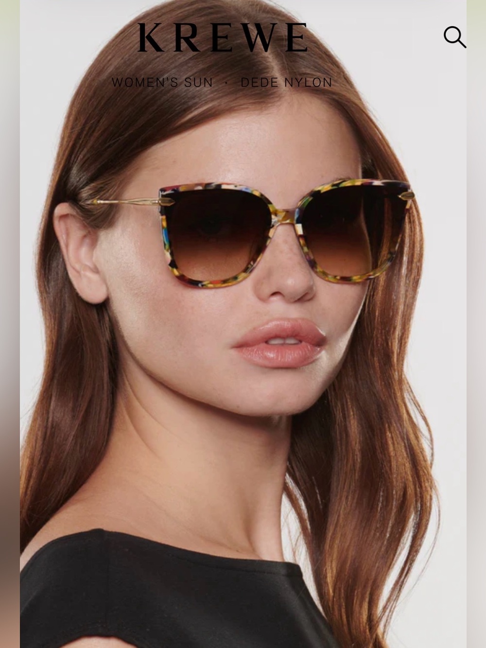Krewe DEDE nylon sunglasses $355 current box handcrafted amber - Picture 2 of 12